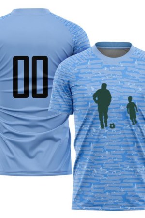 Adult Kid Soccer Playing Silhouette Soccer Jersey