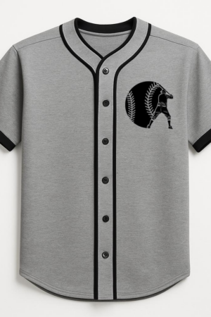 Baseball Player And Ball Design Cut Out Baseball Jersey
