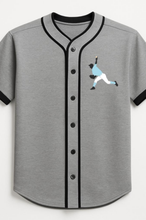 Baseball Player Silhouette Throwing Baseball Jersey