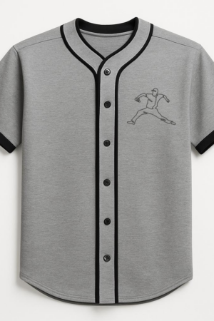 Baseball Player Throwing Ball Continuous Line Baseball Jersey