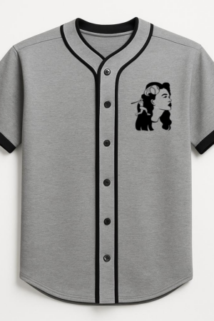 Baseball Player Woman Filled Stroke Baseball Jersey