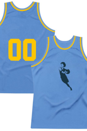 Basketball Player Female Running Ball Player Outfit Detailed Silhouette Basketball Jersey