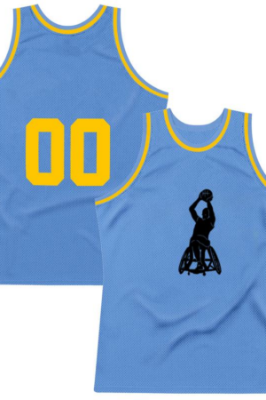 Basketball Sport Disability Athlete Silhouette Basketball Jersey