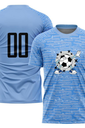 Cartoon Soccer Ball With A Pair Of Shoes And A Pair Of Hands Soccer Jersey
