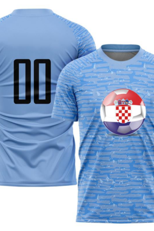 Croatia Flag Soccer Ball Soccer Jersey