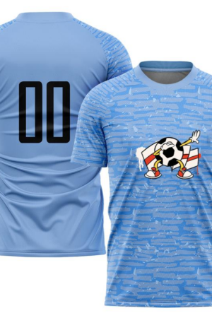 England Flag Soccer Ball Retro Cartoon Soccer Jersey