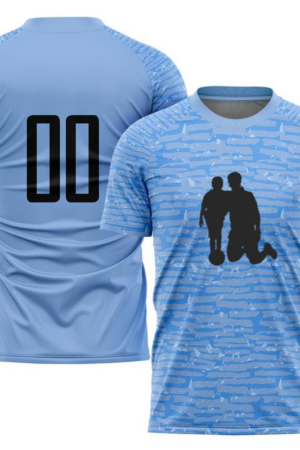 Father Child Playing Soccer Soccer Jersey