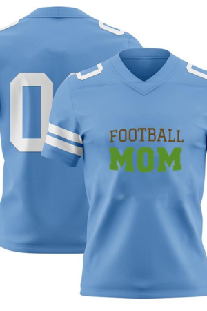 Football Mom Green Design American Football Jersey