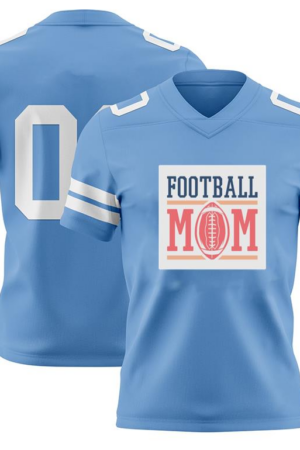 Football Mom Quote Lettering American Football Jersey