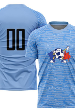 France Flag Soccer Ball Sport Character Soccer Jersey