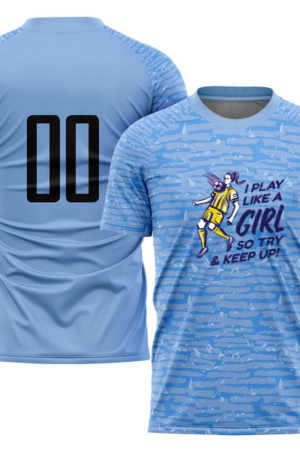 Girl Soccer Player Quote Hand Drawn Soccer Jersey