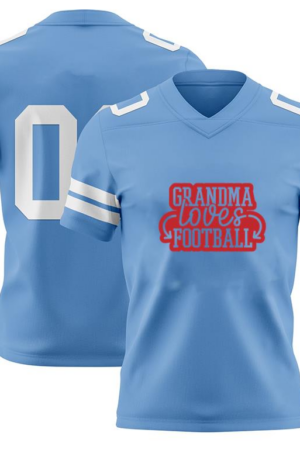 Grandma Loves Football Design American Football Jersey