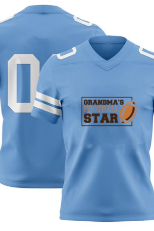 Grandmas Football Star Design American Football Jersey