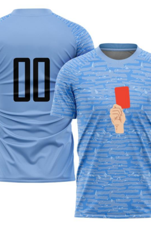 Hand Showing A Soccer Red Card Soccer Jersey