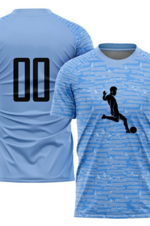 Kid Soccer Football Silhouette Soccer Jersey