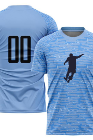 Male Playing Soccer Silhouette Soccer Jersey
