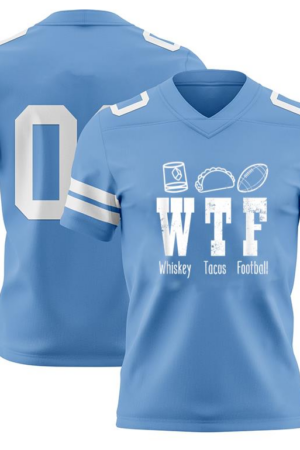 Taco Football Whiskey WTF American Football Jersey